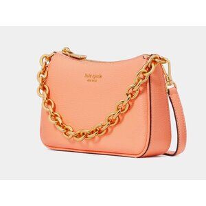 New Kate Spade Jolie Small Convertible Pebble Leather Crossbody Melon Ball